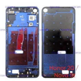 Chasis De Pantalla / Marco Medio / Carcasa Central Para Huawei Honor 20 / Nova 5t - AZUL