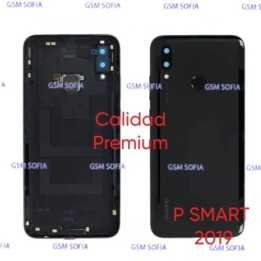 Tapa Trasera Con Lente Con Huella Para Huawei P Smart 2019 - NEGRA (Calidad Premium)