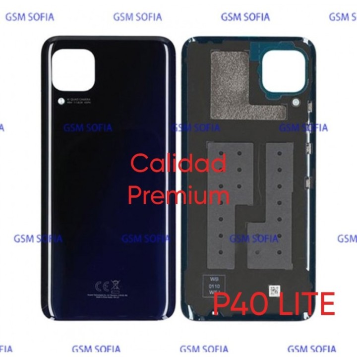 Tapa Trasera Para Huawei P40 Lite - Negra (Calidad Premium)