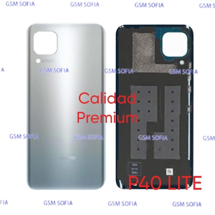 Tapa Trasera Para Huawei P40 Lite - Plata (Calidad Premium)