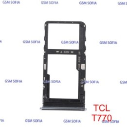 Bandeja sim para TCL 10L /  T770 - Plata