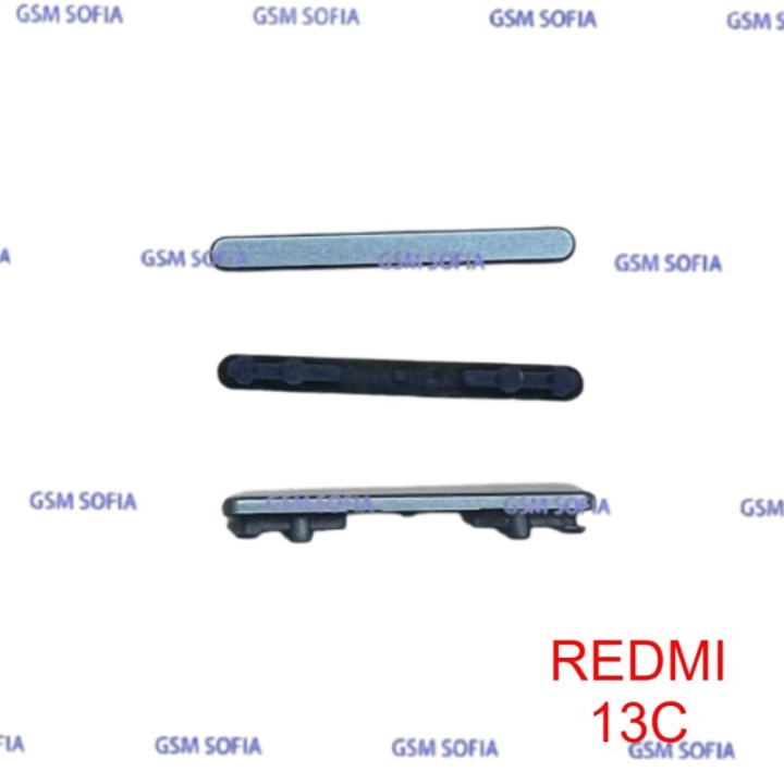 Botón / Pulsador Lateral De Volumen Para Xiaomi Redmi 13c - Azul