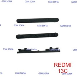Botón / Pulsador Lateral De Volumen Para Xiaomi Redmi 13c - Negro