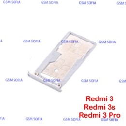 Bandeja Sim Para Xiaomi Redmi 3 / Redmi 3s / Redmi 3 Pro - Negro