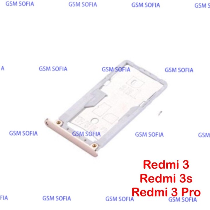 Bandeja Sim Para Xiaomi Redmi 3 / Redmi 3s / Redmi 3 Pro - Rosa