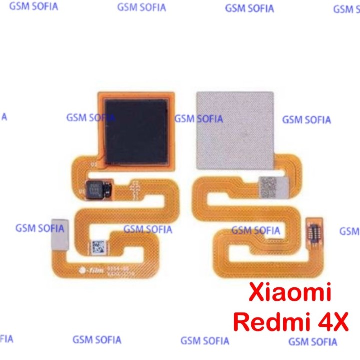 Flex Lector De Huella Para Redmi 4X - Negro