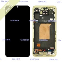 Pantalla Completa Ori con marco Para Samsung Galaxy A55 4G A555 / A55 5G A556 - Amarillo