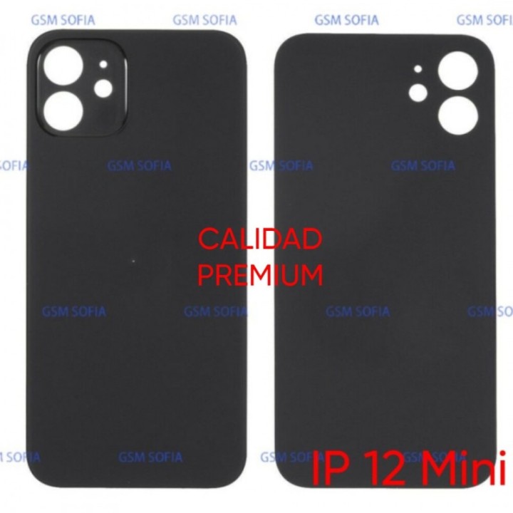 Tapa trasera CALIDAD PREMIUM Para iphone 12 Mini - Negra