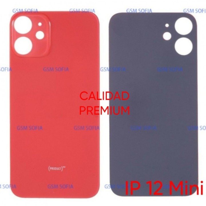 Tapa trasera CALIDAD PREMIUM Para iphone 12 Mini - Rojo