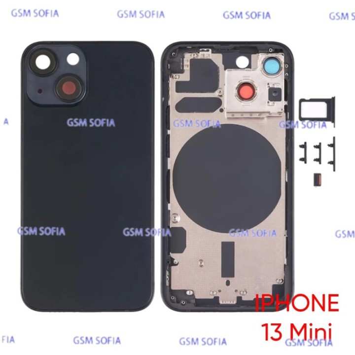 Chasis sin Piezas Para iphone 13 Mini - Negra