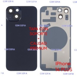 Tapa trasera CON SOPORTE + CALIDAD PREMIUM Para iphone 14 Plus- Negra
