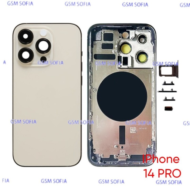 Chasis sin Piezas Para iphone 14 Pro - Oro
