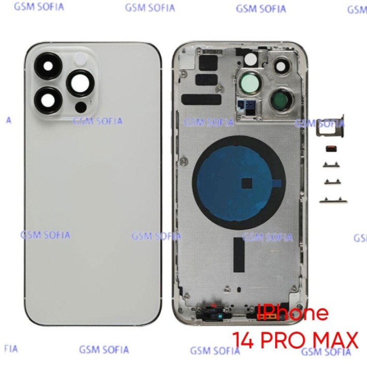 Chasis trasero sin piezas para iPhone 14 Pro Max - Blanco
