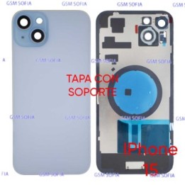 Tapa Trasera con Soporte Para IPhone 15 - Azul