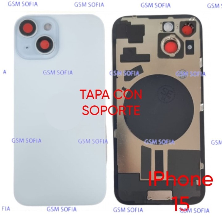 Tapa Trasera con Soporte Para IPhone 15 - Verde