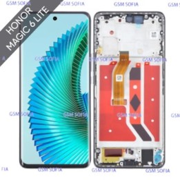 Pantalla completa cálida extra con Marco para Huawei Honor Magic 6 Lite - Negro