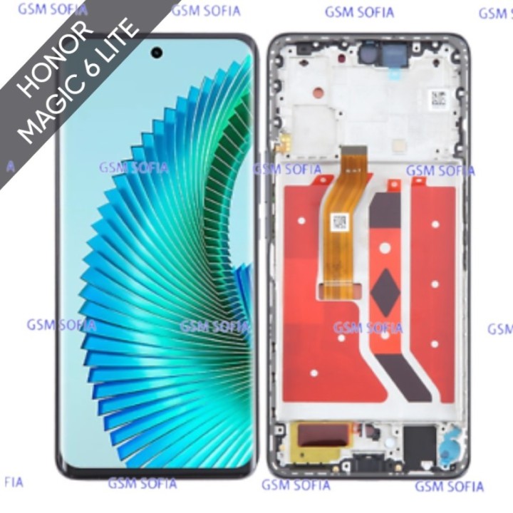 Pantalla completa cálida extra con Marco para Huawei Honor Magic 6 Lite - Negro