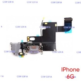 Flex Con Conector De Carga Lightning / Conector De Audio Y Micrófono Con Cable Coaxial  IPhone 6G / IPhone 6