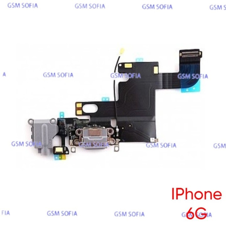 Flex Con Conector De Carga Lightning / Conector De Audio Y Micrófono Con Cable Coaxial  IPhone 6G / IPhone 6