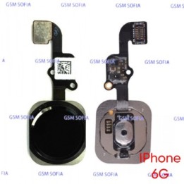 Flex Boton Home Con Lector De Huella Para  IPhone 6G / IPhone 6  / IPhone 6G Plus / IPhone 6 Plus - Negro