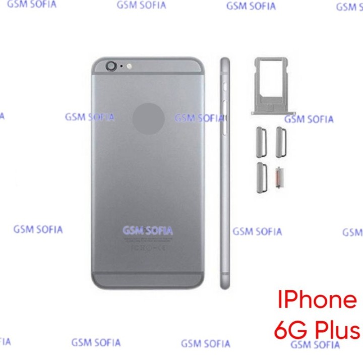 Chasis / Tapa Trasera Sin Flex Para iPhone 6G Plus / iPhone 6 Plus - Gris