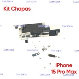Kit de Chapas + Tornillos de sujecion Interna Para IPhone 15 Pro Max
