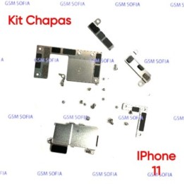 Kit de Chapas + Tornillos de sujecion Interna Para IPhone 11