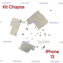 Kit de Chapas + Tornillos de sujecion Interna Para IPhone 13