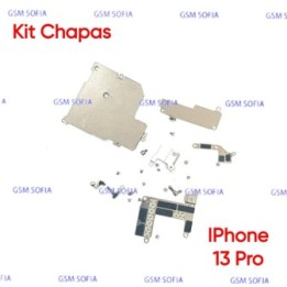 Kit de Chapas + Tornillos de sujecion Interna Para IPhone 13 Pro