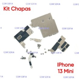 Kit de Chapas + Tornillos de sujecion Interna Para IPhone 13 Mini