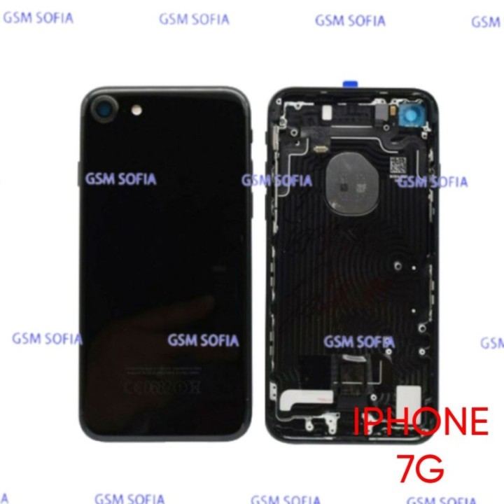 Chasis / Tapa Trasera Para CON Flex IPHONE 7G / IPHONE 7 - Negro