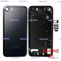 Chasis / Tapa trasera sin pieza con juegos de botoneras  para iPhone 7G / iPhone 7  - Negro