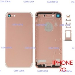 Chasis / Tapa trasera sin pieza con juegos de botoneras  para iPhone 7G / iPhone 7 - Oro Rosada