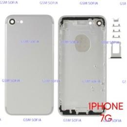 Chasis / Tapa trasera sin pieza con juegos de botoneras  para iPhone 7G / iPhone 7  - Plata