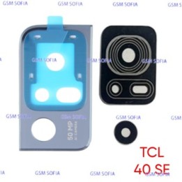 Embellecedor / Marco + Lente Para TCL 40 Se / T610 - Negro