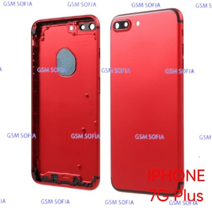 Tapa Trasera / Chasis sin Pieza Para iPhone 7 Plus - Rojo