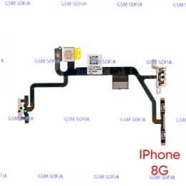 lex De Power Boton Encendido+Volumen+Modo Silencio Con Flash Para iPhone 8 / iPhone 8G