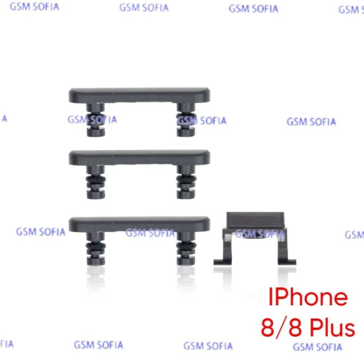 Set botones + silencio Para IPhone 8G / IPhone 8 / IPHONE SE 2020  - Negro