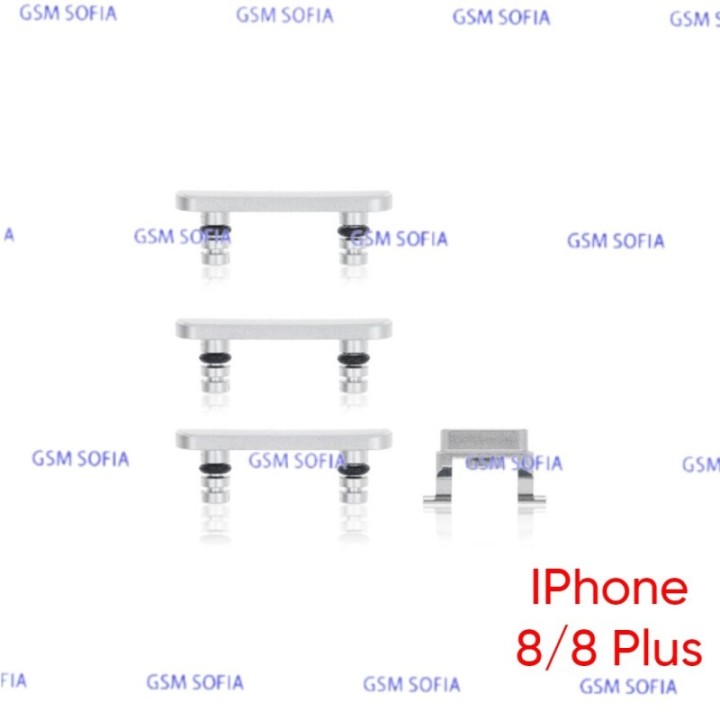 Set botones + silencio Para IPhone 8G / IPhone 8 / IPHONE SE 2020  - Blanco