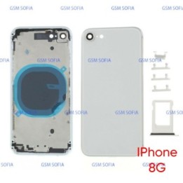 Chasis De Pantalla sin pieza + botones + Bandeja sim Para IPhone 8G / IPhone 8 - Blanco / Plata
