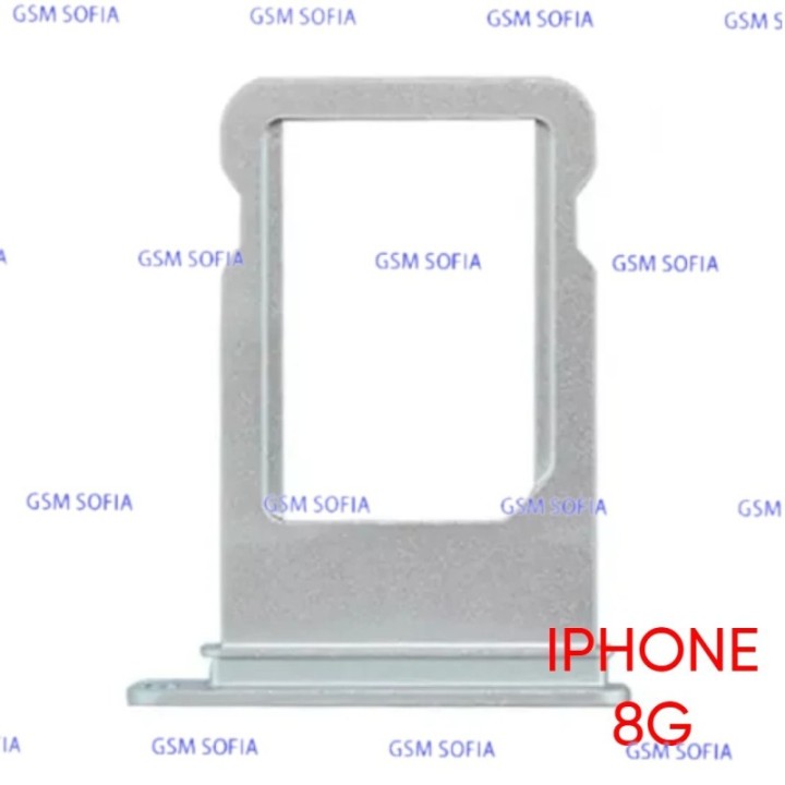 Bandeja SIM Para IPhone 8G / IPhone 8 / IPHONE SE 2020  - Blanco / Plata