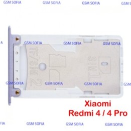 Bandeja Sim + SIM/SD Para Redmi 4 Pro / Redmi 4 - Lila