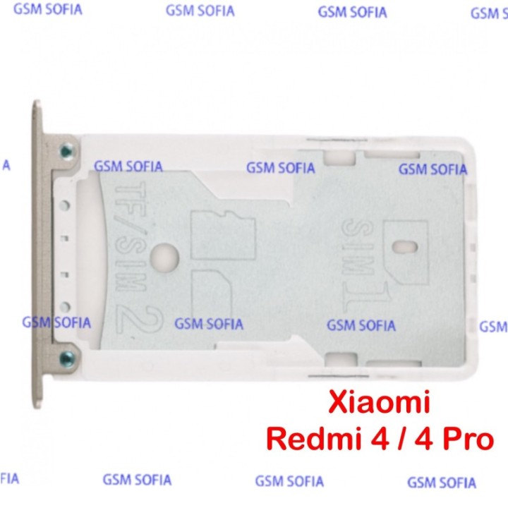 Bandeja Sim + SIM/SD Para Redmi 4 Pro / Redmi 4 - Oro