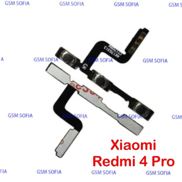 Flex Power Boton Encendido+Volumen Para Redmi 4 Pro