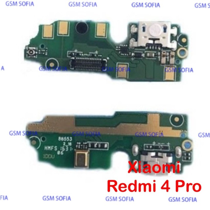 Placa Auxiliar De Conector De Carga Y Micrófono Redmi 4 Pro