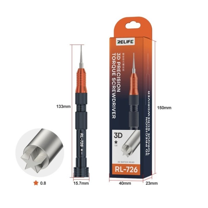 RELIFE RL-726 3D Destornillador Precision torque screwdriver   ''Estrella''
