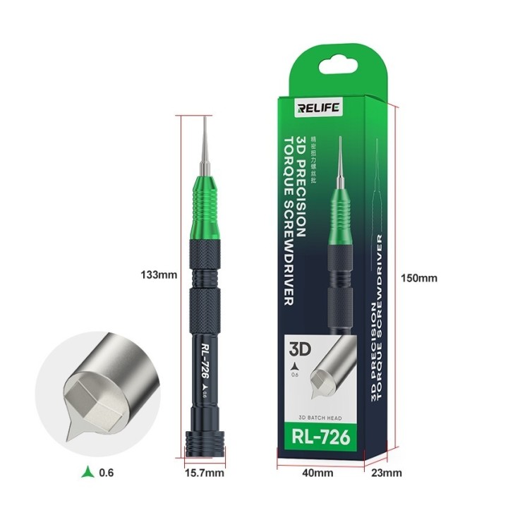 RELIFE RL-726 3D Destornillador Precision torque screwdriver   '' Y '' 0.6