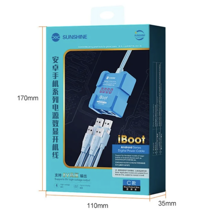 sunshine iboot C Cable de Línea de Control de arranque Para Android