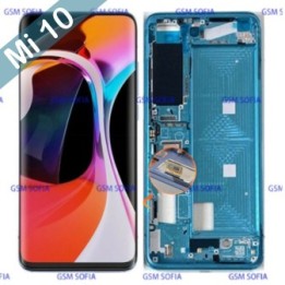 Pantalla Completa Con marco Ori para xiaomi Mi 10 / Mi 10 Pro（Version : C ) - Verde Agua