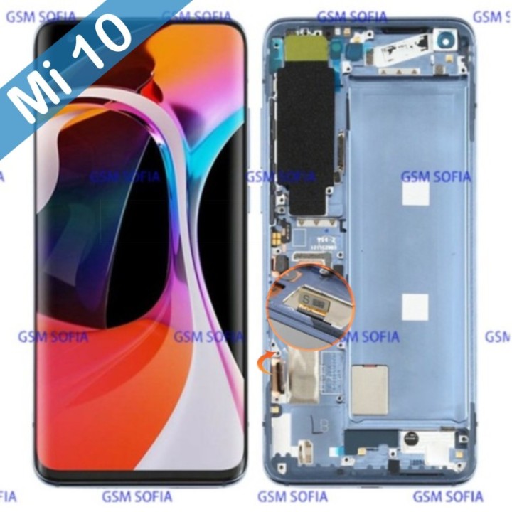 Pantalla Completa Con marco Ori para xiaomi Mi 10 / Mi 10 Pro（Version : S ) - Azul